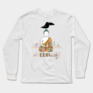 Buddha and Crow Long Sleeve T-Shirt